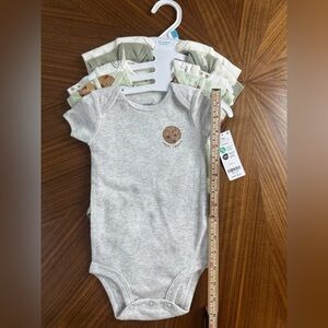 Carter's Cream Onesie with Cute Cuddles and Cookies Design